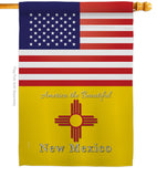 US New Mexico - States Americana Vertical Impressions Decorative Flags HG140583 Made In USA