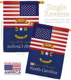 US North Carolina - States Americana Vertical Impressions Decorative Flags HG140585 Made In USA