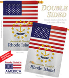 US Rhode Island - States Americana Vertical Impressions Decorative Flags HG140591 Made In USA