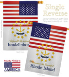 US Rhode Island - States Americana Vertical Impressions Decorative Flags HG140591 Made In USA