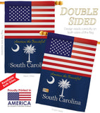 US South Carolina - States Americana Vertical Impressions Decorative Flags HG140592 Made In USA