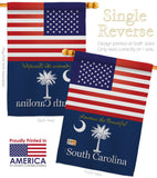 US South Carolina - States Americana Vertical Impressions Decorative Flags HG140592 Made In USA