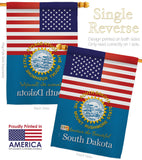 US South Dakota - States Americana Vertical Impressions Decorative Flags HG140593 Made In USA