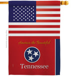 US Tennessee - States Americana Vertical Impressions Decorative Flags HG140594 Made In USA