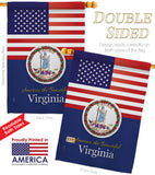 US Virginia - States Americana Vertical Impressions Decorative Flags HG140598 Made In USA