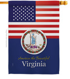 US Virginia - States Americana Vertical Impressions Decorative Flags HG140598 Made In USA