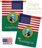 US Washington - States Americana Vertical Impressions Decorative Flags HG140599 Made In USA