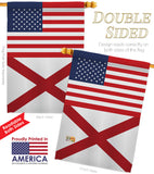 US Alabama - States Americana Vertical Impressions Decorative Flags HG140751 Made In USA