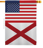 US Alabama - States Americana Vertical Impressions Decorative Flags HG140751 Made In USA