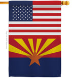 US Arizona - States Americana Vertical Impressions Decorative Flags HG140753 Made In USA
