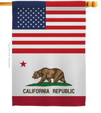 US California - States Americana Vertical Impressions Decorative Flags HG140755 Made In USA