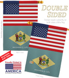 US Delaware - States Americana Vertical Impressions Decorative Flags HG140758 Made In USA