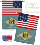 US Delaware - States Americana Vertical Impressions Decorative Flags HG140758 Made In USA