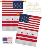 US District of Columbia - States Americana Vertical Impressions Decorative Flags HG140759 Made In USA