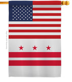 US District of Columbia - States Americana Vertical Impressions Decorative Flags HG140759 Made In USA