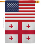 US Georgia - States Americana Vertical Impressions Decorative Flags HG140761 Made In USA