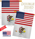 US Illinois - States Americana Vertical Impressions Decorative Flags HG140764 Made In USA