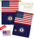 US Kentucky - States Americana Vertical Impressions Decorative Flags HG140768 Made In USA