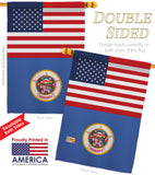 US Minnesota - States Americana Vertical Impressions Decorative Flags HG140774 Made In USA