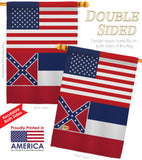 US Mississippi - States Americana Vertical Impressions Decorative Flags HG140775 Made In USA