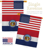 US Missouri - States Americana Vertical Impressions Decorative Flags HG140776 Made In USA