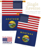 US Montana - States Americana Vertical Impressions Decorative Flags HG140777 Made In USA