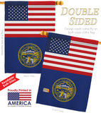 US Nebraska - States Americana Vertical Impressions Decorative Flags HG140780 Made In USA