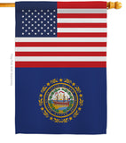 US New Hampshire - States Americana Vertical Impressions Decorative Flags HG140784 Made In USA