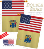 US New Jersey - States Americana Vertical Impressions Decorative Flags HG140785 Made In USA