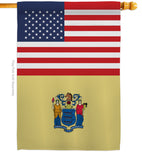 US New Jersey - States Americana Vertical Impressions Decorative Flags HG140785 Made In USA