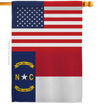 US North Carolina - States Americana Vertical Impressions Decorative Flags HG140788 Made In USA