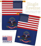 US North Dakota - States Americana Vertical Impressions Decorative Flags HG140789 Made In USA