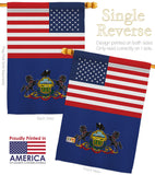 US Pennsylvania - States Americana Vertical Impressions Decorative Flags HG140797 Made In USA