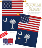 US South Carolina - States Americana Vertical Impressions Decorative Flags HG140799 Made In USA