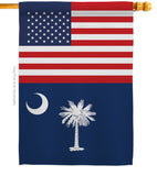 US South Carolina - States Americana Vertical Impressions Decorative Flags HG140799 Made In USA