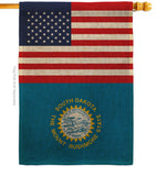 US South Dakota - States Americana Vertical Impressions Decorative Flags HG140800 Made In USA