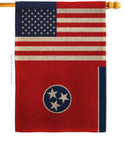 US Tennessee - States Americana Vertical Impressions Decorative Flags HG140802 Made In USA