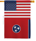 US Tennessee - States Americana Vertical Impressions Decorative Flags HG140802 Made In USA