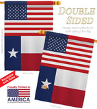 US Texas - States Americana Vertical Impressions Decorative Flags HG140804 Made In USA