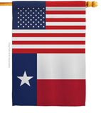 US Texas - States Americana Vertical Impressions Decorative Flags HG140804 Made In USA