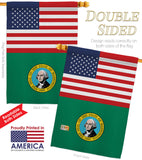 US Washington - States Americana Vertical Impressions Decorative Flags HG140810 Made In USA