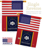 US Mississippi - States Americana Vertical Impressions Decorative Flags HG140908 Made In USA