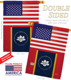 Mississippi US - States Americana Vertical Impressions Decorative Flags HG140909 Made In USA