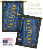 Kentucky Vintage - States Americana Vertical Impressions Decorative Flags HG140962 Made In USA