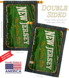 New Jersey Vintage - States Americana Vertical Impressions Decorative Flags HG140975 Made In USA
