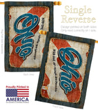 Ohio Vintage - States Americana Vertical Impressions Decorative Flags HG140980 Made In USA