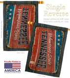 Tennessee Vintage - States Americana Vertical Impressions Decorative Flags HG140987 Made In USA