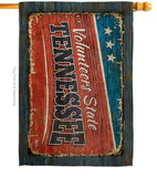 Tennessee Vintage - States Americana Vertical Impressions Decorative Flags HG140987 Made In USA