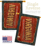 Virginia Vintage - States Americana Vertical Impressions Decorative Flags HG140991 Made In USA