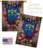 State Nevada Home Sweet Home - States Americana Vertical Impressions Decorative Flags HG191114 Made In USA